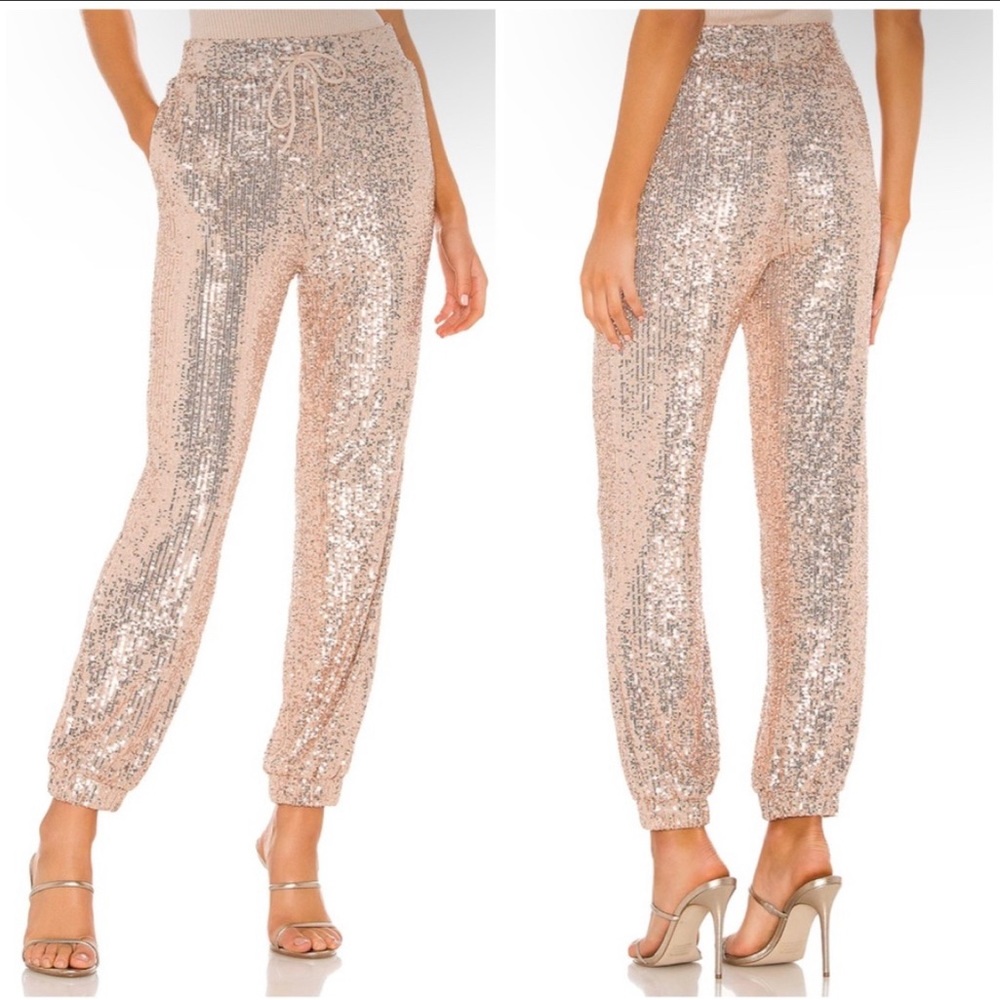Majorelle Cairo Pant in Sequin Champagne